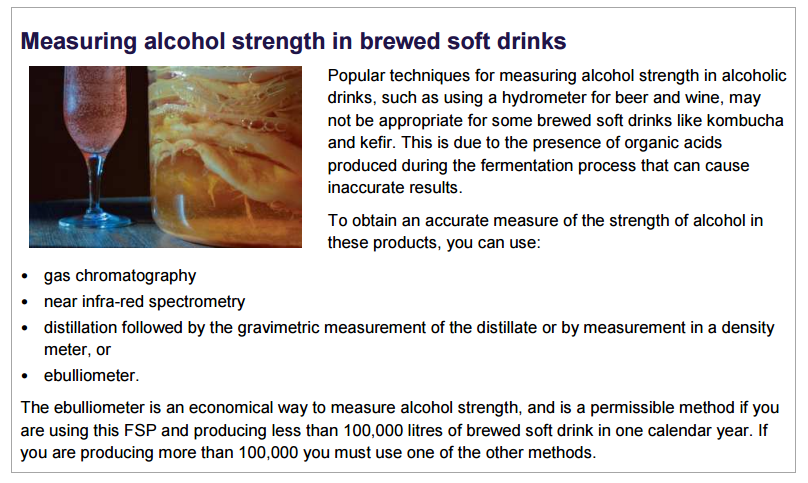 measuring alcohol strength